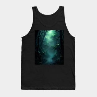 Whispering Depths of Verdure Tank Top